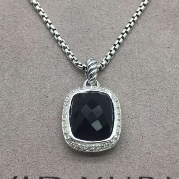 David Yurman Jewelry - David Yurman Noblesse Necklace Black Onyx Diamond